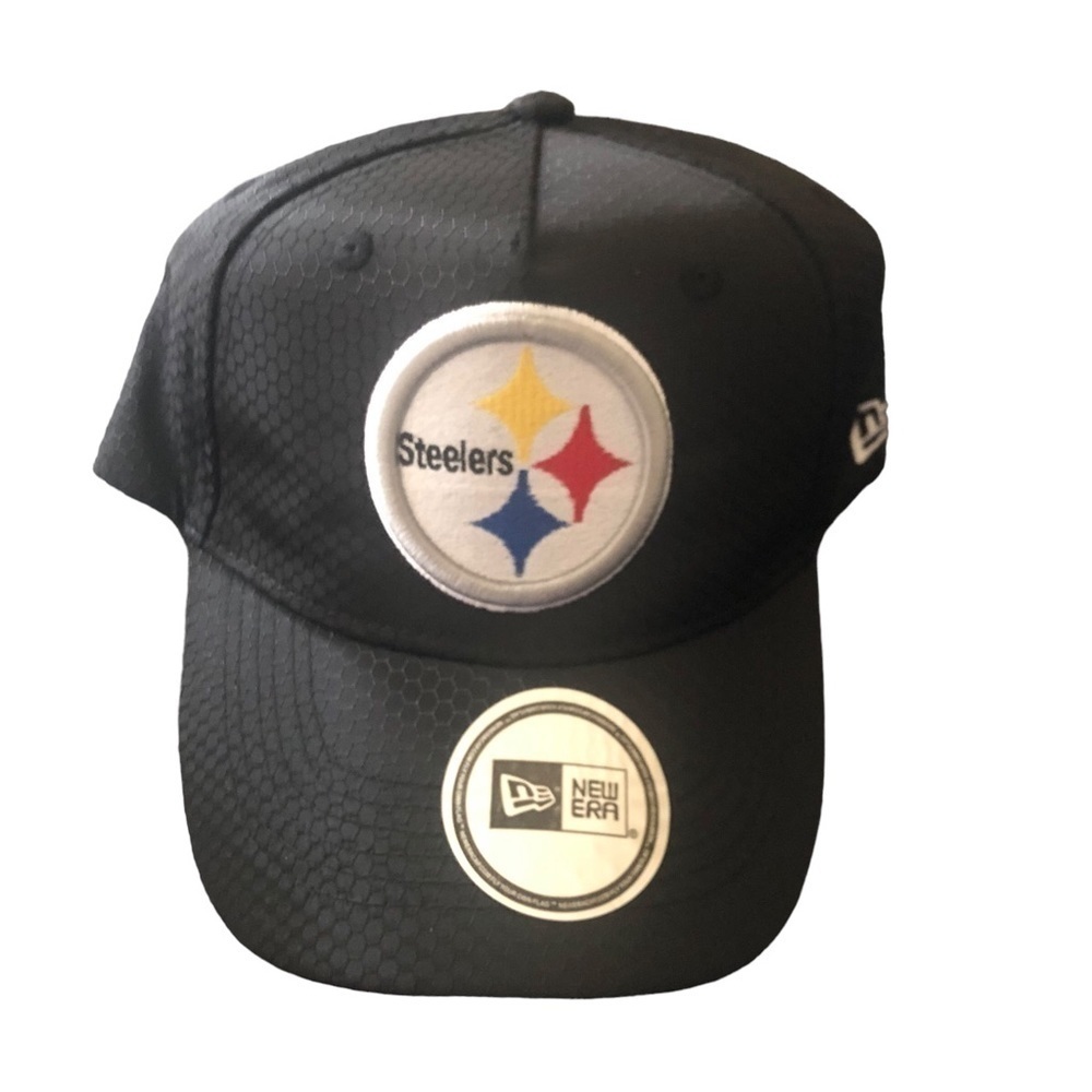 NIP New Era STEELERS Baseball Cap Hat Black Textured Adjustable Back OS